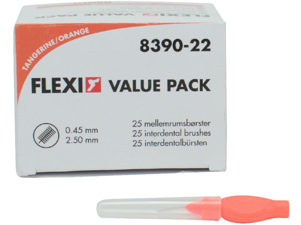 Interd.borstel Flexi oranje 0,8 25st.