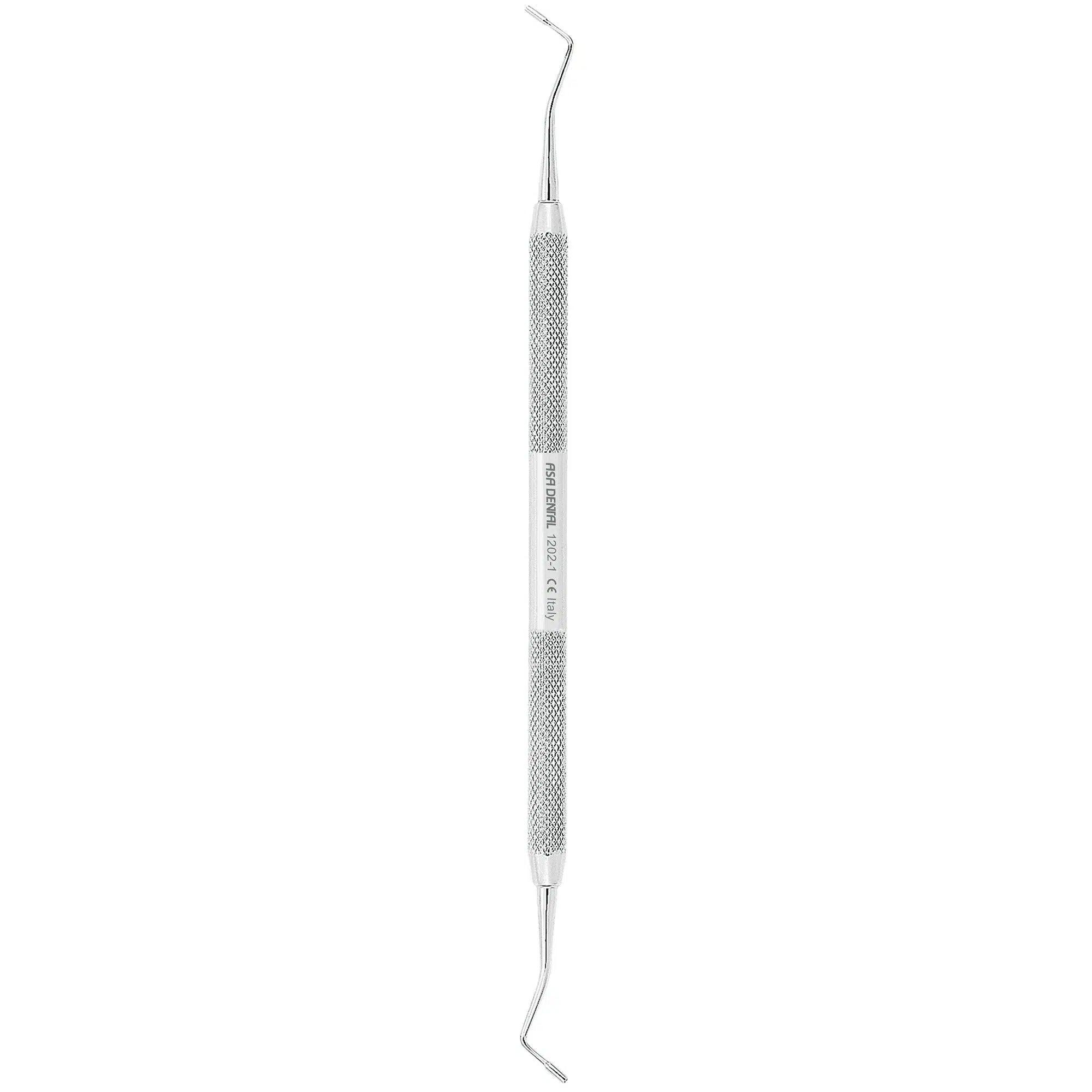 Fouloir à amalgame Asa Dental #1 strié (1,2 mm - 1,4 mm)