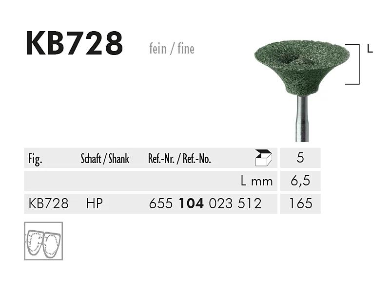 KB 728 HP polijstpunt "K+B" green
