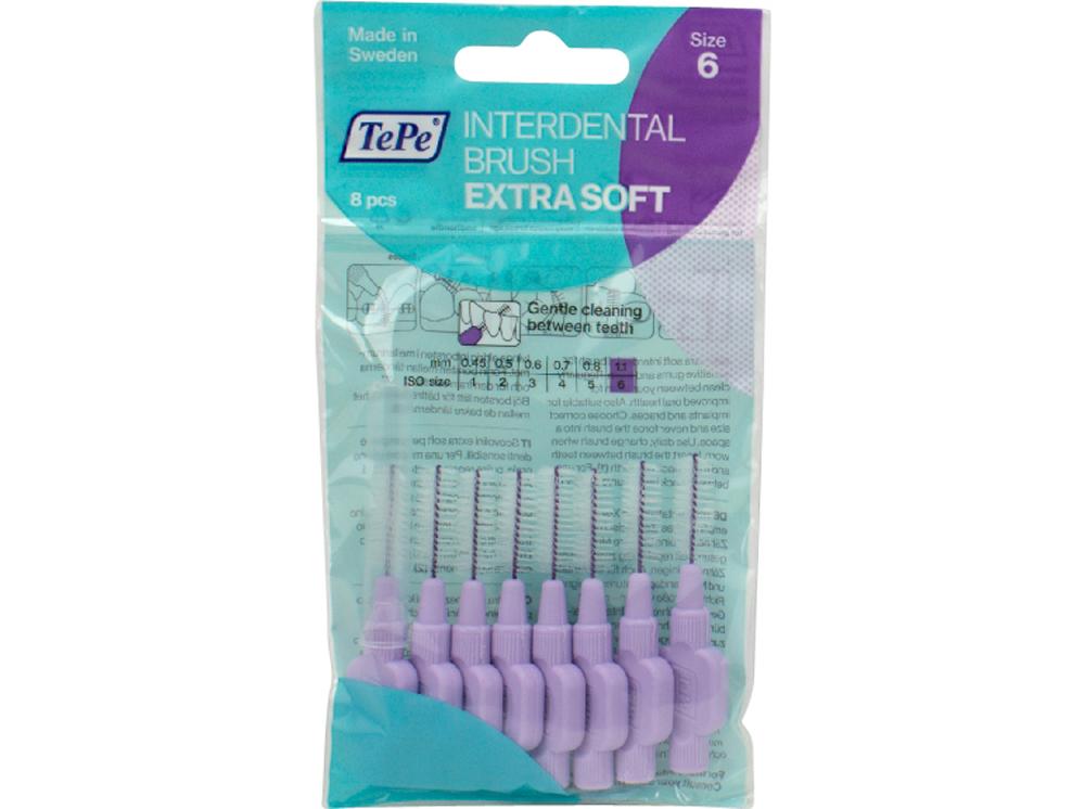 Brosses Interd. 1,1mm violet Xw 8pcs