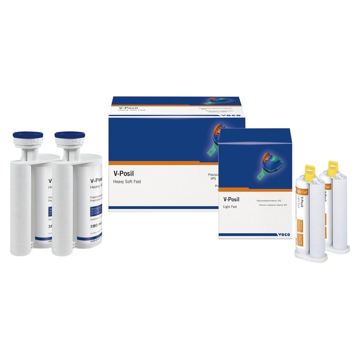 Matériau d'empreinte VOCO V-Posil, set de démarrage Heavy Soft Fast / Light Fast