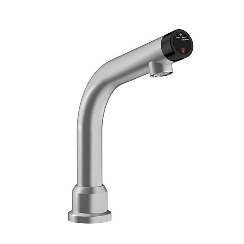 TAPP Company RVS 3 in 1 Water+Zeep+Desinf. Kraan - Gebogen Bladmodel