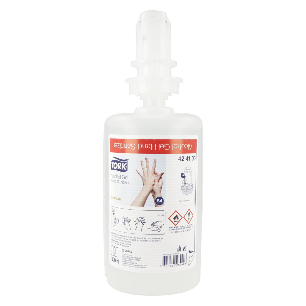 Tork® Gel d'alcool pour la désinfection des mains - 1000ml