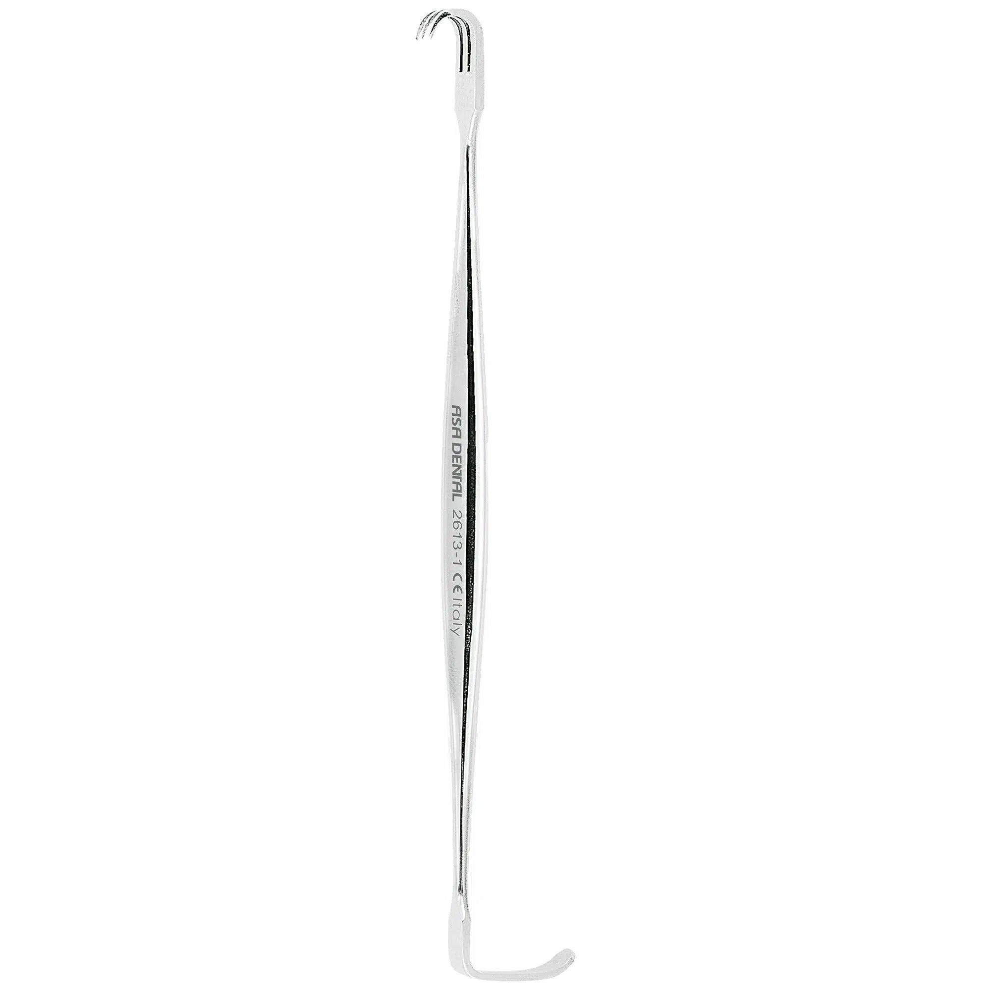 Asa Dental Retractor dubbeleindig Senn-Miller Scherp (16 cm)