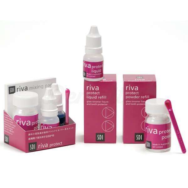 Riva Protect : Scellant en verre ionomère (poudre/liquide et capsules)