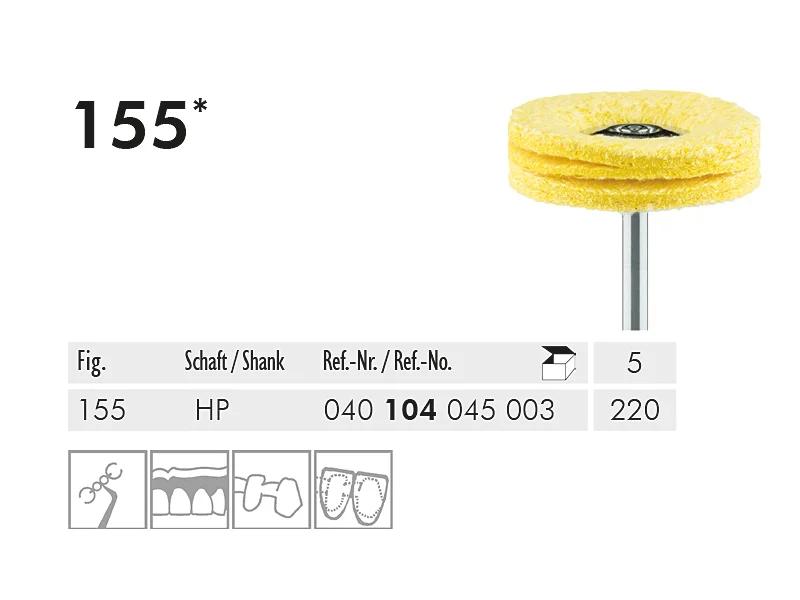 155 HP 220 brosse à polir (leather, 5-ply)