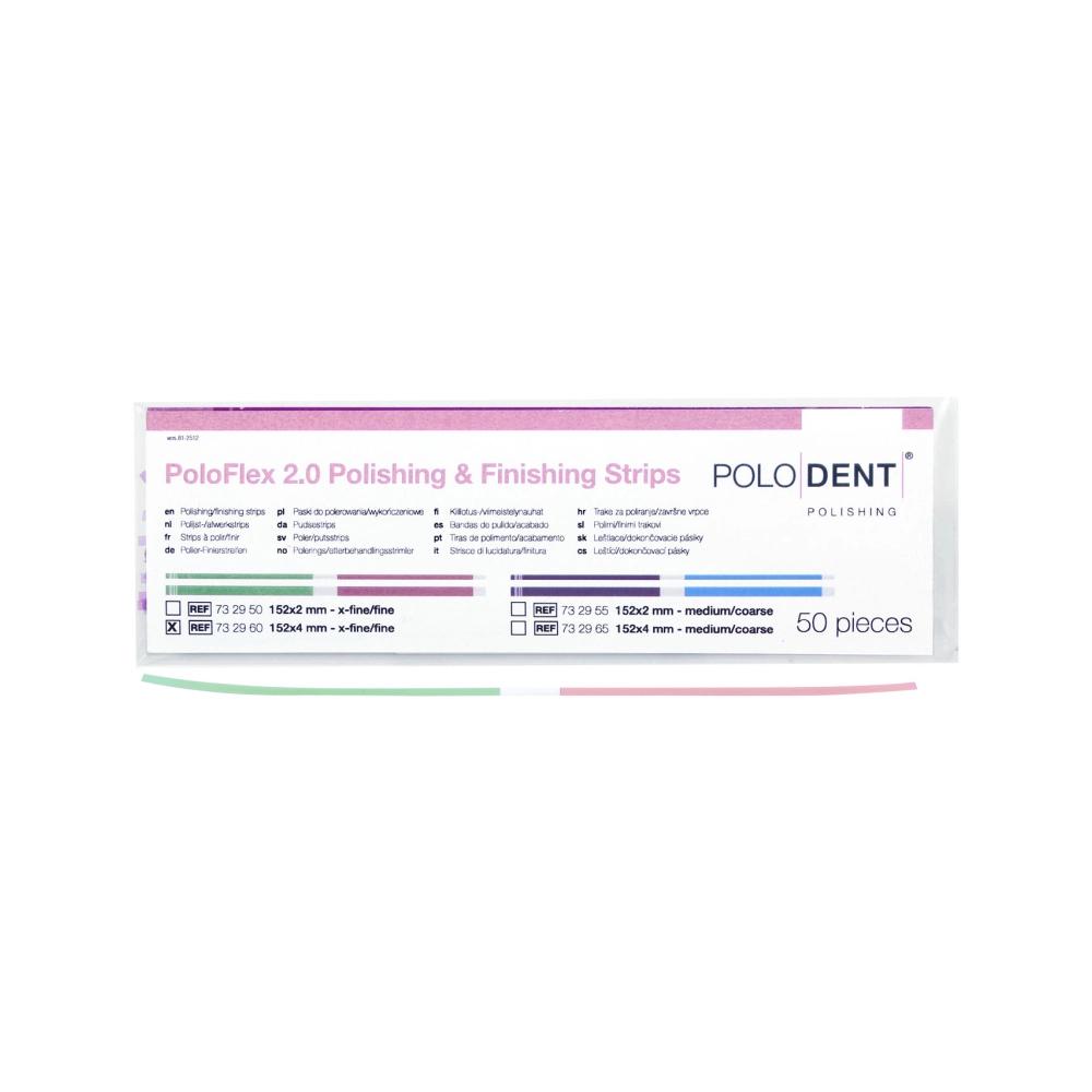 PoloDent PoloFlex 2.0 strips à polir x-fin/fin 152x4 mm 50 pcs