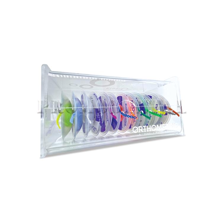 Acrylbox voor elastomere kettingen - 12 spoelen