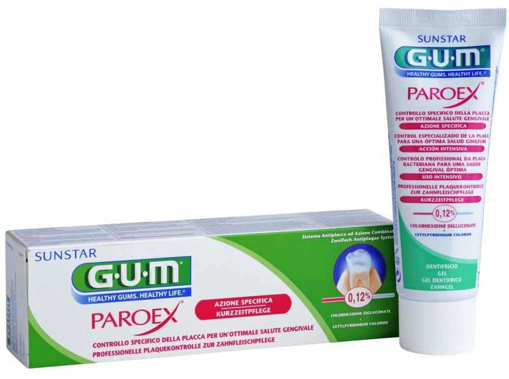 Gel dentaire GUM Paroex 0,12% 6x75ml