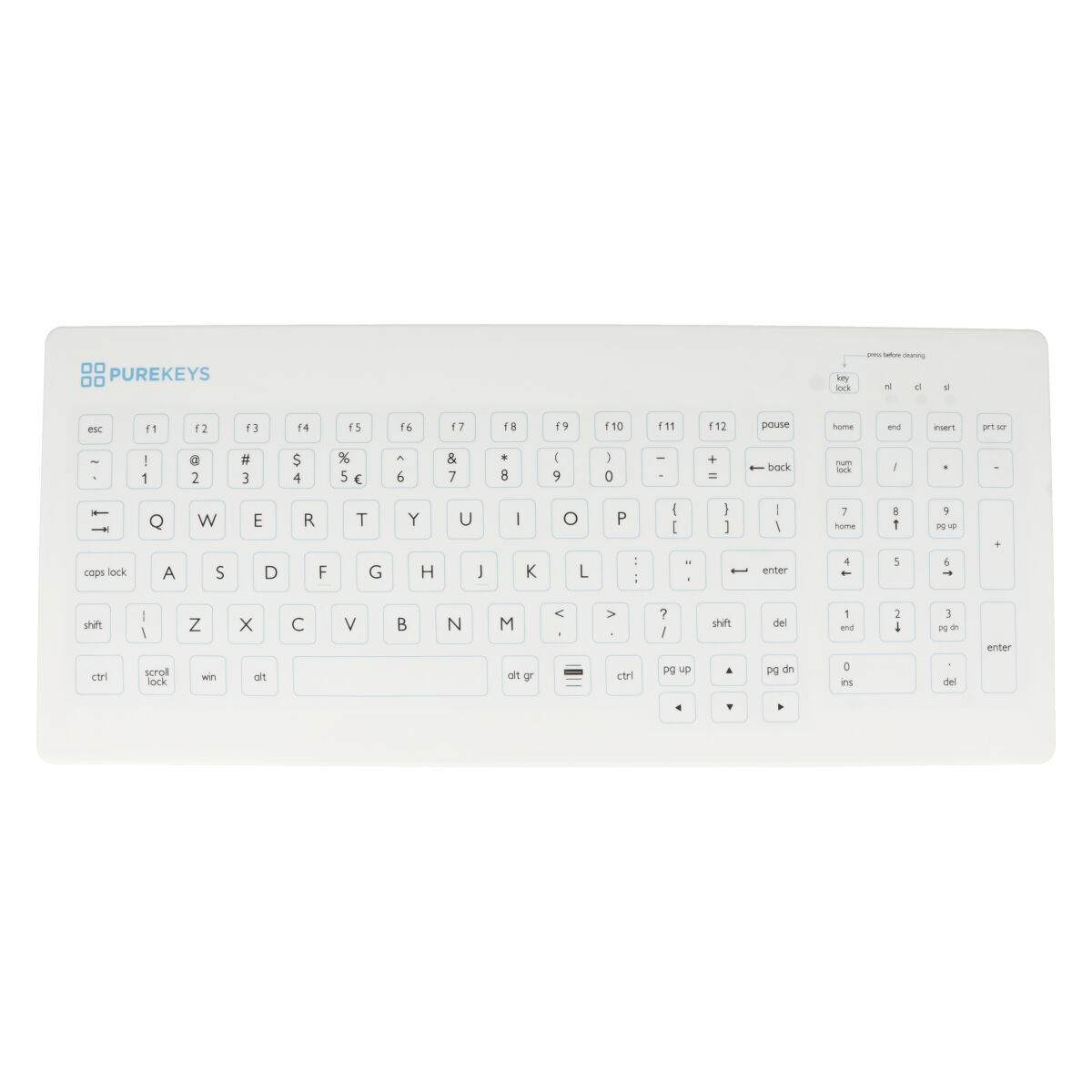 Purekeys Clavier sans fil - Blanc