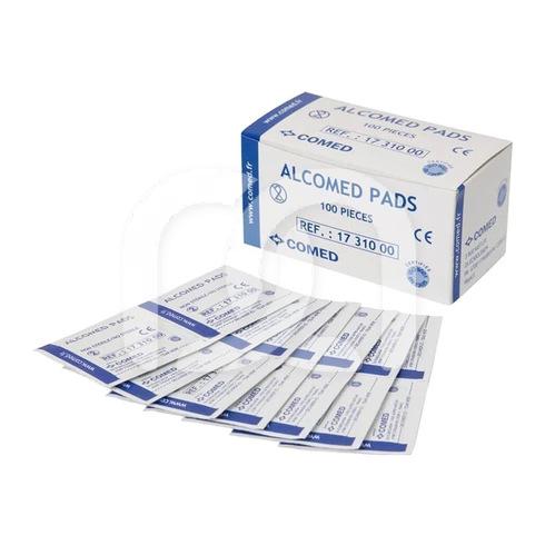 Lingettes Impregnees d'Alcool Alcomed (100)
