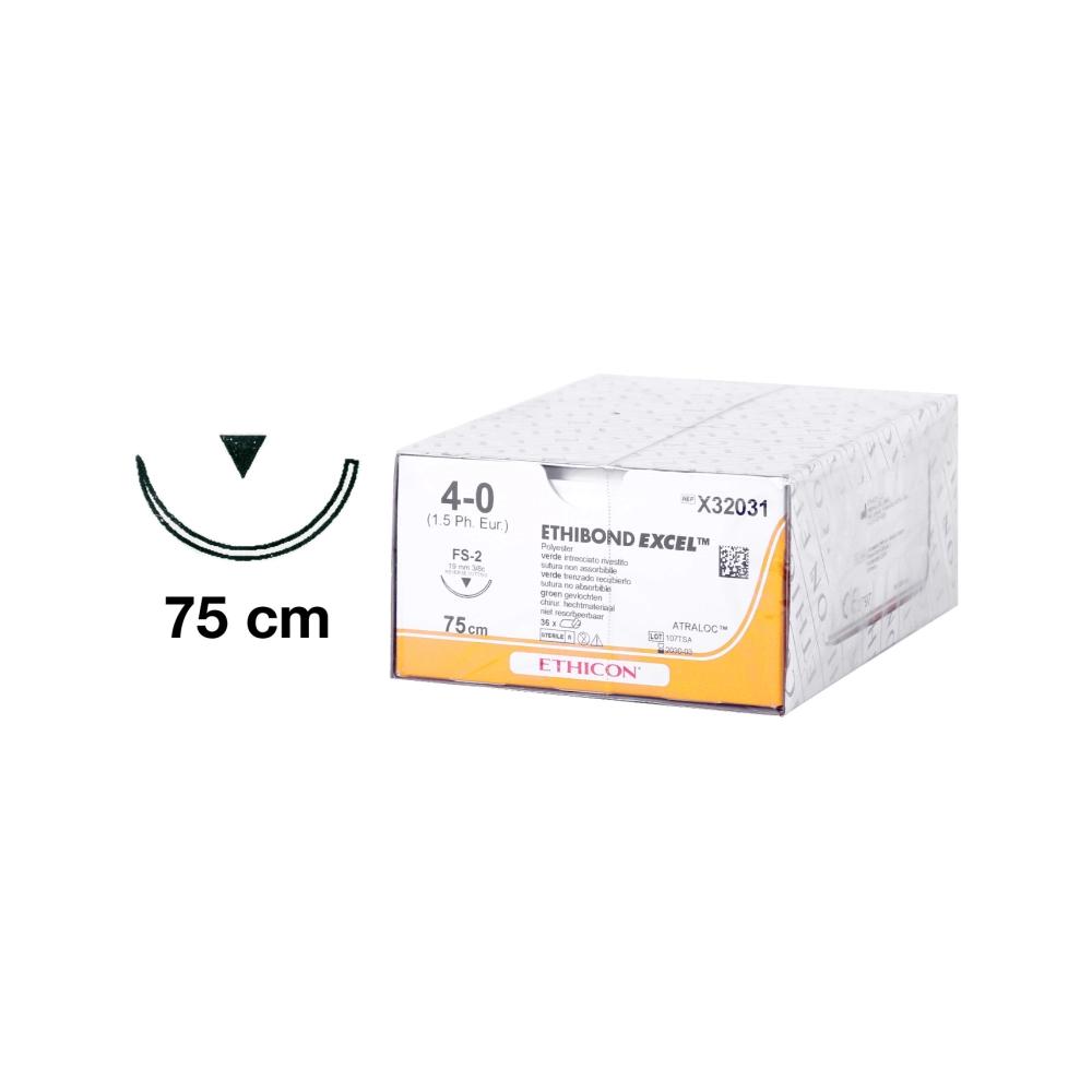 ETHIBOND EXCEL® fil de suture polyester 4-0 triangulaire - FS-2