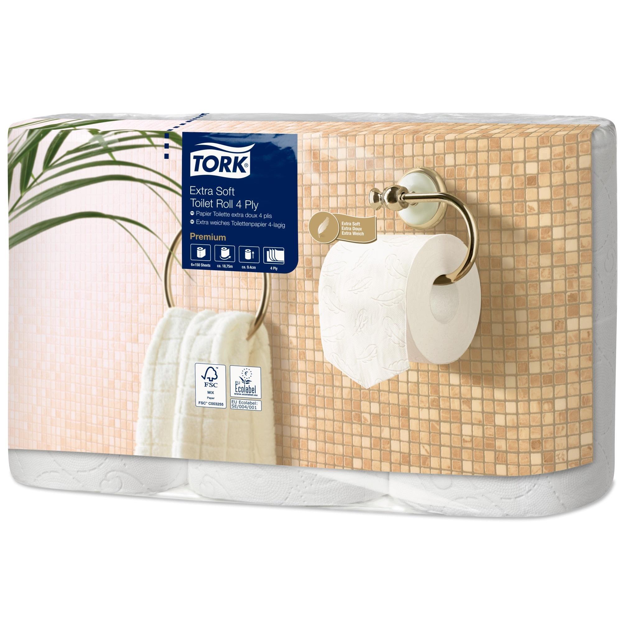 Tork papier toilette X-Soft 4 plis Premium (7 x 6 rouleaux)