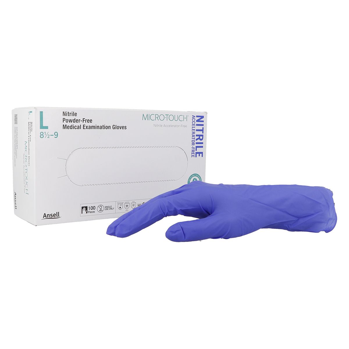 Micro-Touch® Nitrile gants sans accélérateur bleu