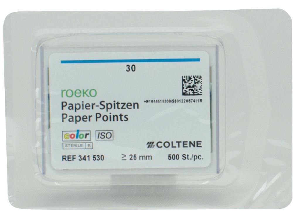 Pointes de papier color ISO 30 500pcs