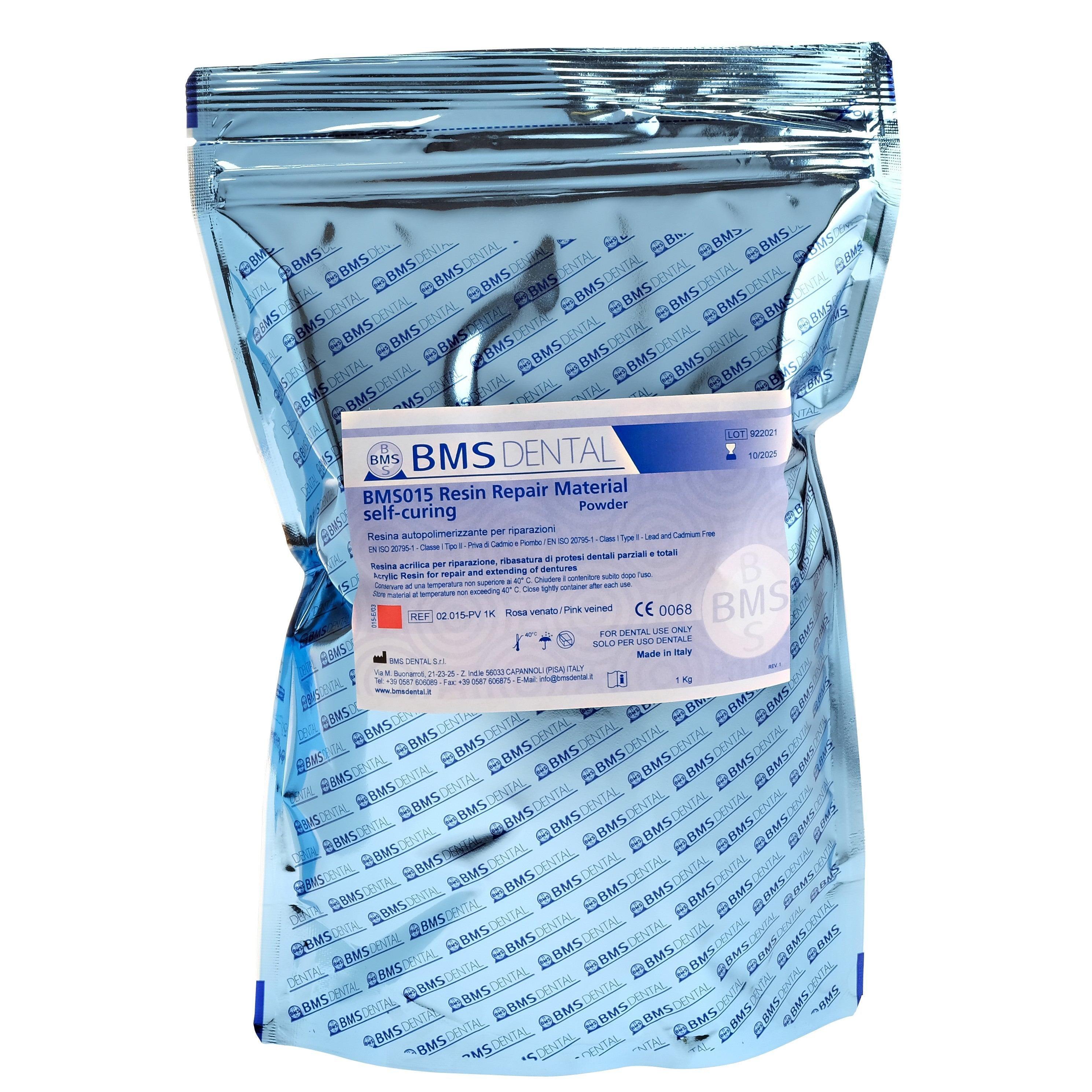 BMS Dental résine autopolymérisable de réparation poudre (500 g à 50 kg)