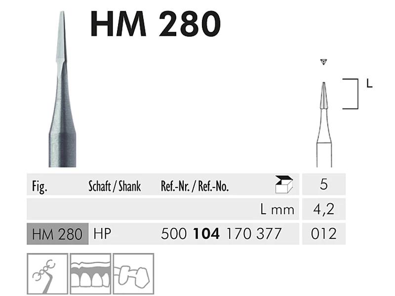 HM 280 HP 012 fraise en carbure de tungstène