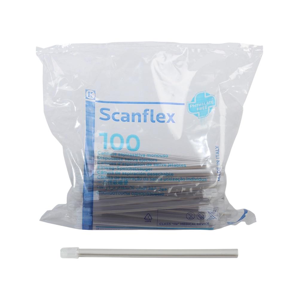 Scanflex pompes à salive transparent 100 pcs