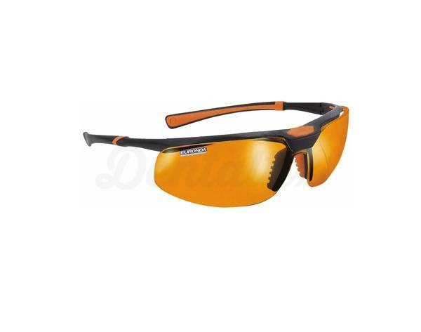 Monoart : lunettes de protection orange avec verre enveloppant