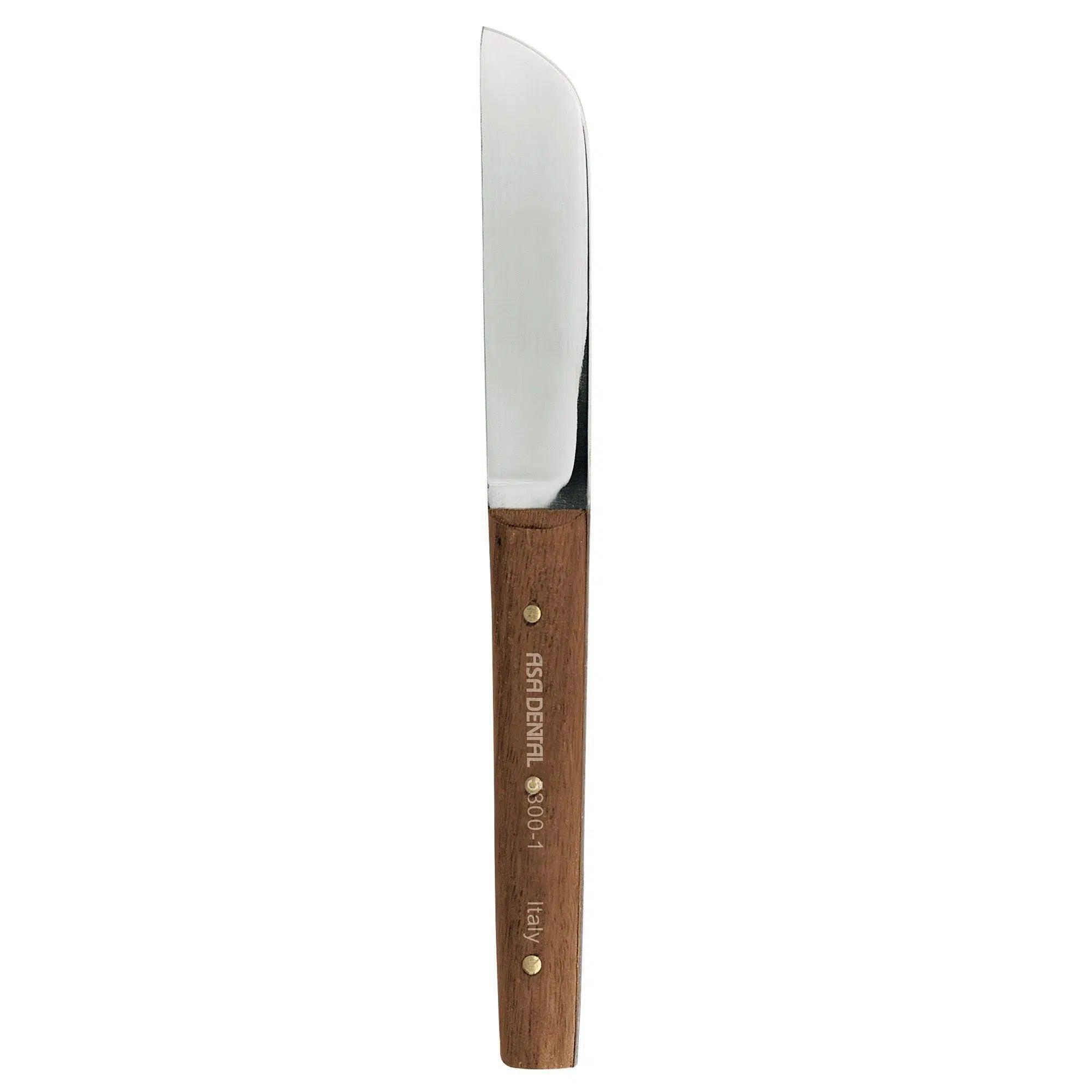 Couteau à plâtre Asa Dental manche en bois #1 (17 cm)