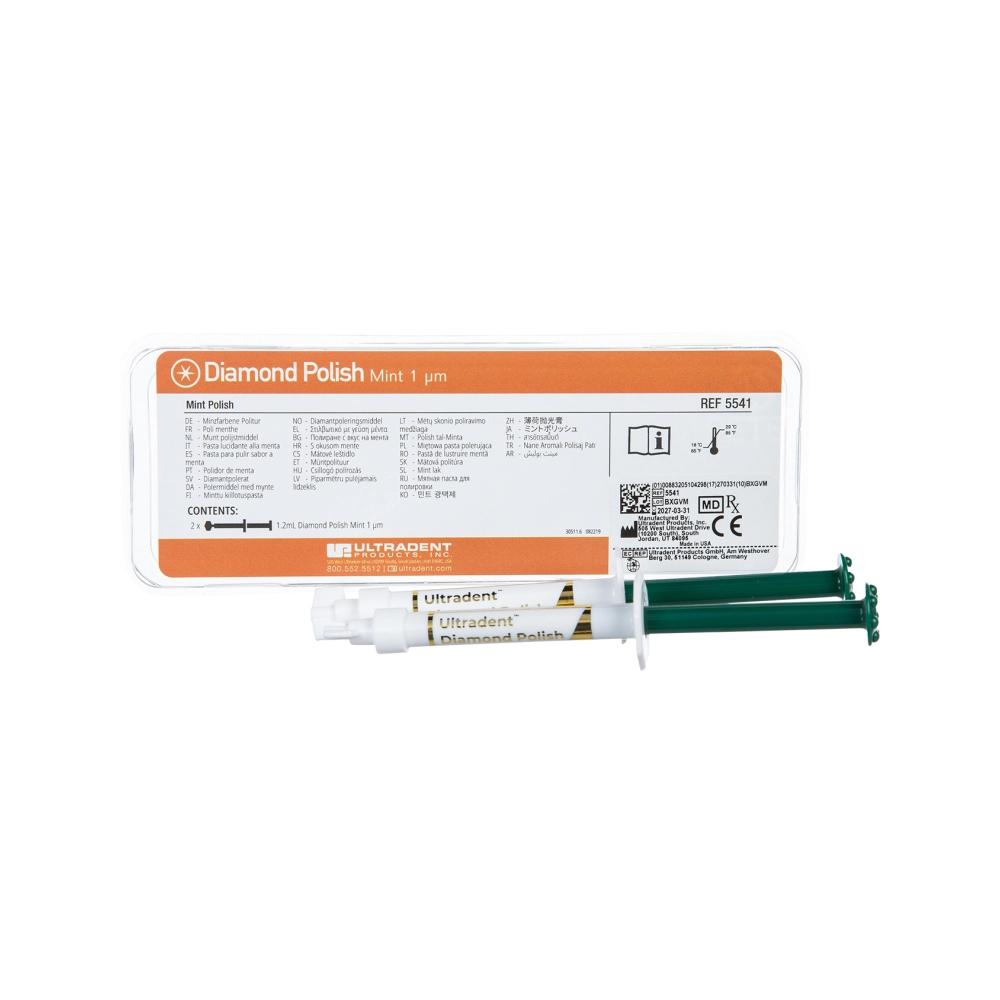 Ultradent Diamond Polish Mint 1 µm seringue 2x 1,2 ml