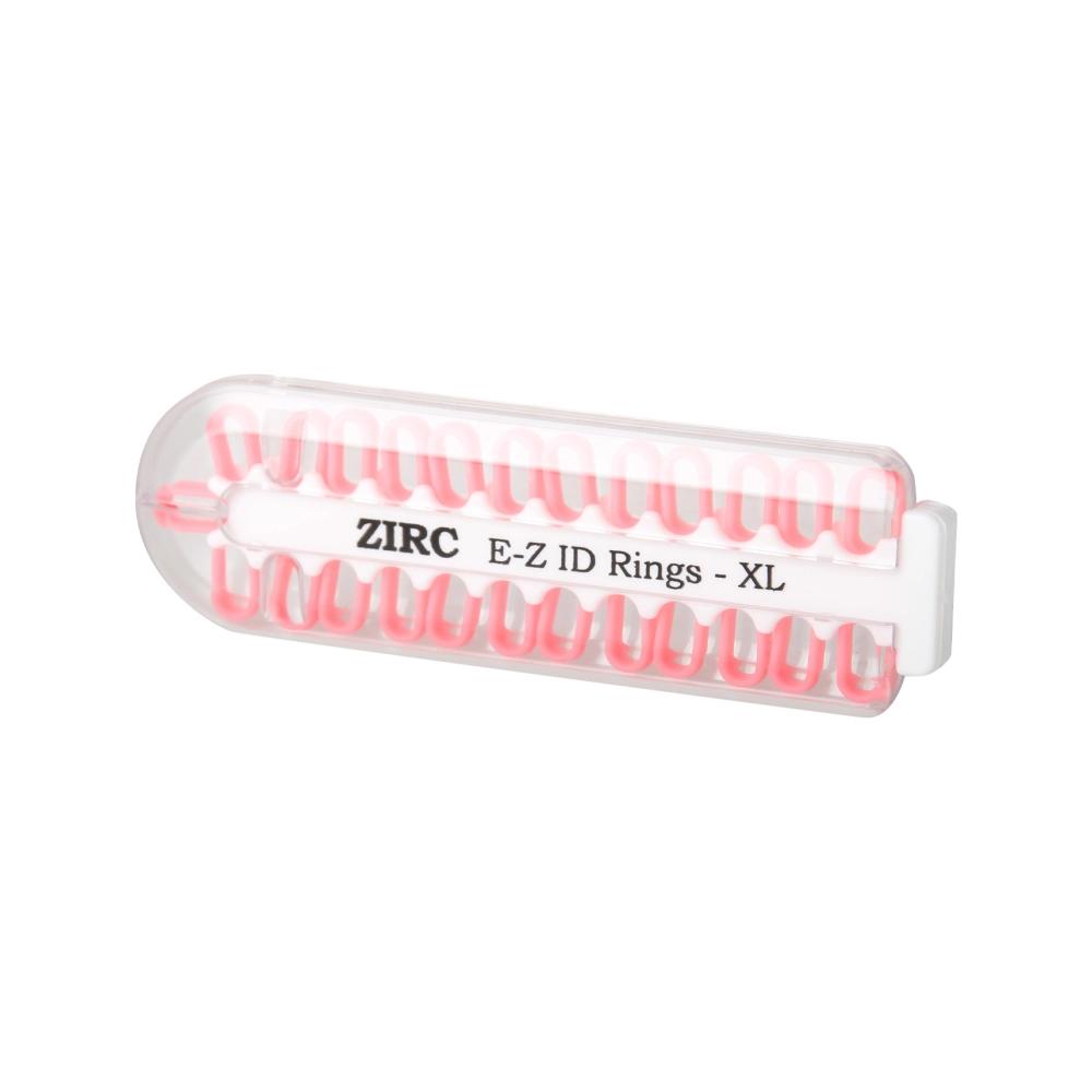 Zirc E-Z ID bagues de codification x-grand néon rose 25 pcs