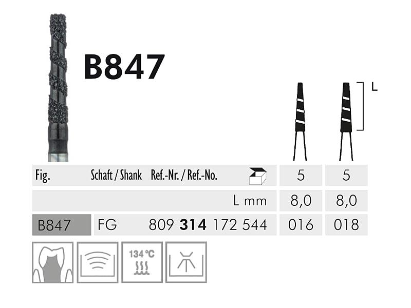 B 847 Black Cobra instrument diamanté
