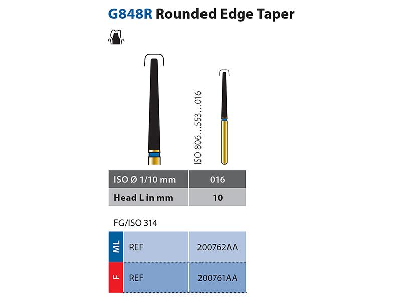 Diatech G848R Rounded Edge Taper