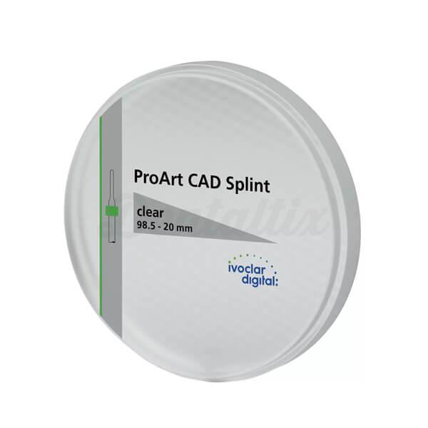Proart CAD Splint Clear : Disque pour les prothèses dentaires (98,5 mm)