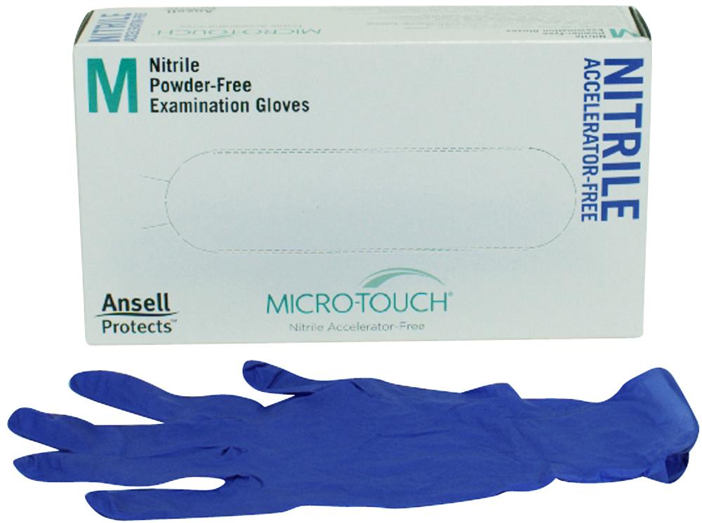 Micro-Touch® Nitrile gants sans accélérateur bleu