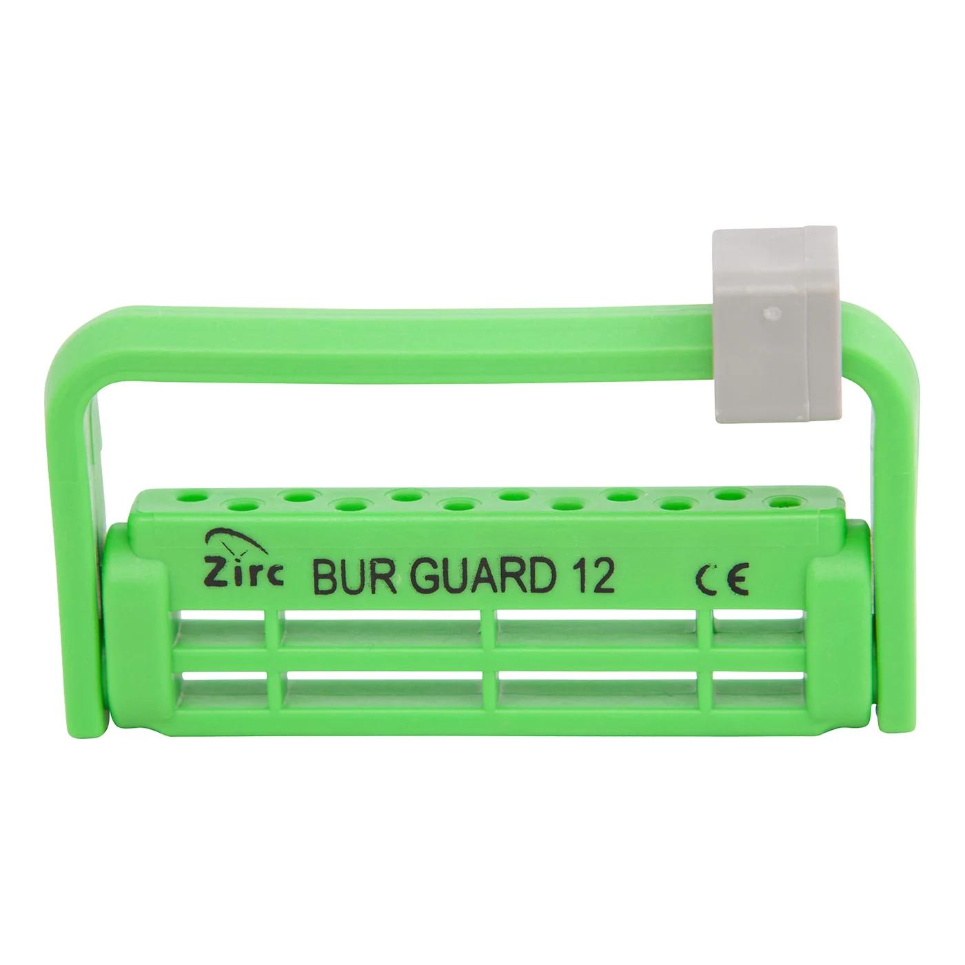 12 Hole Bur Guard Neon Green