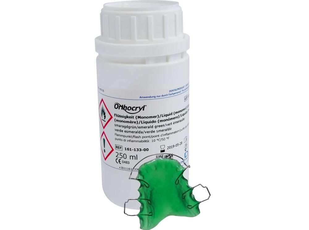 Orthocryl® vloeistof (monomeer), smaragdgroen, 250 ml