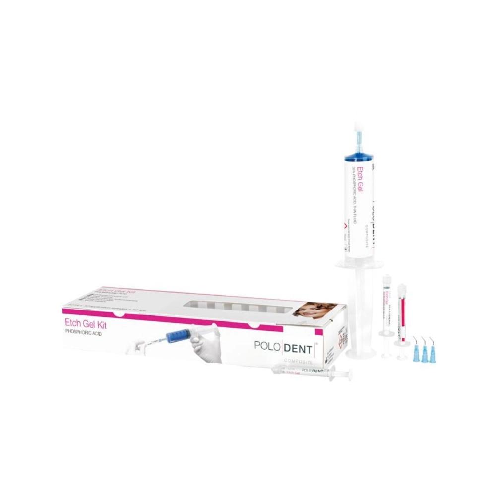PoloDent Jumbo Etch Gel 50 ml Kit 35% Phosphoric Acid Thin Flowable complet