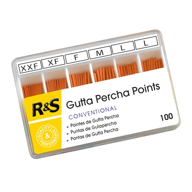 POINTES DE GUTTA PERCHA - CONVENTIONNELLES (100)