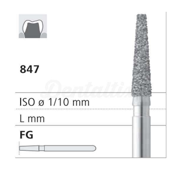 Diamantboor 117/6 C 847 conisch plat RA (6 st.)
