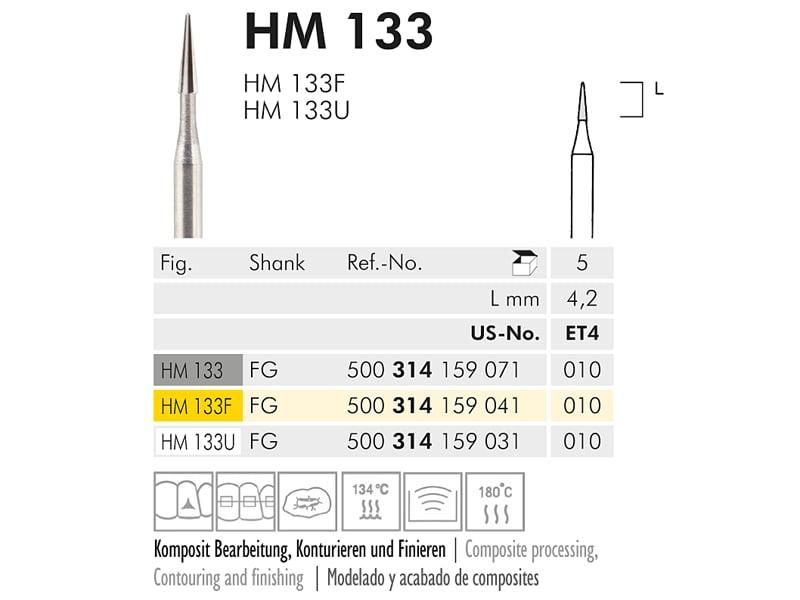 HM 133 fraise en carbure de tungstène
