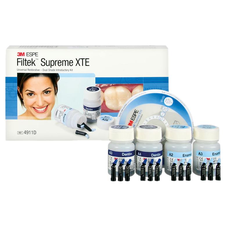 Filtek™ Supreme XTE composite kit intro capsule dual shade