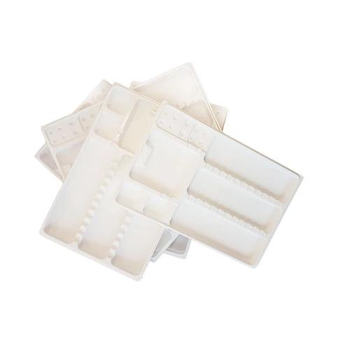 Plateaux Jetables Biodegradables avec Compartiments 28x18 cm (200)