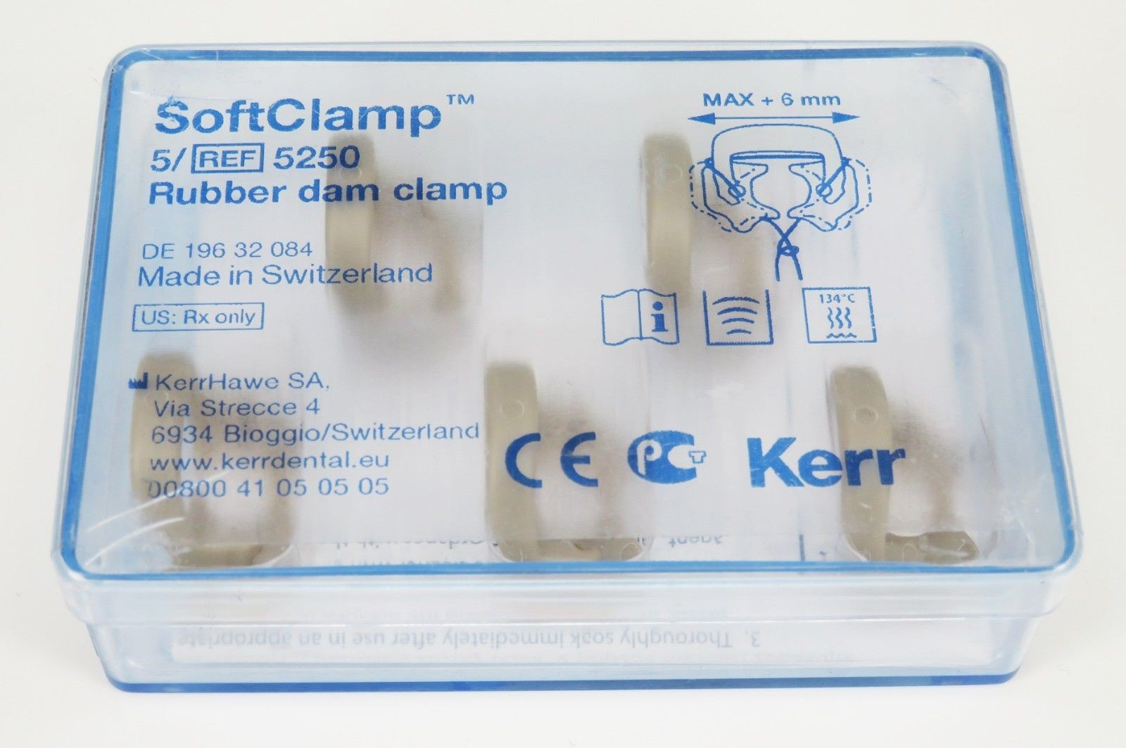 SOFTCLAMP - LA BOITE DE 5 CRAMPONS EN PLASTIQUE