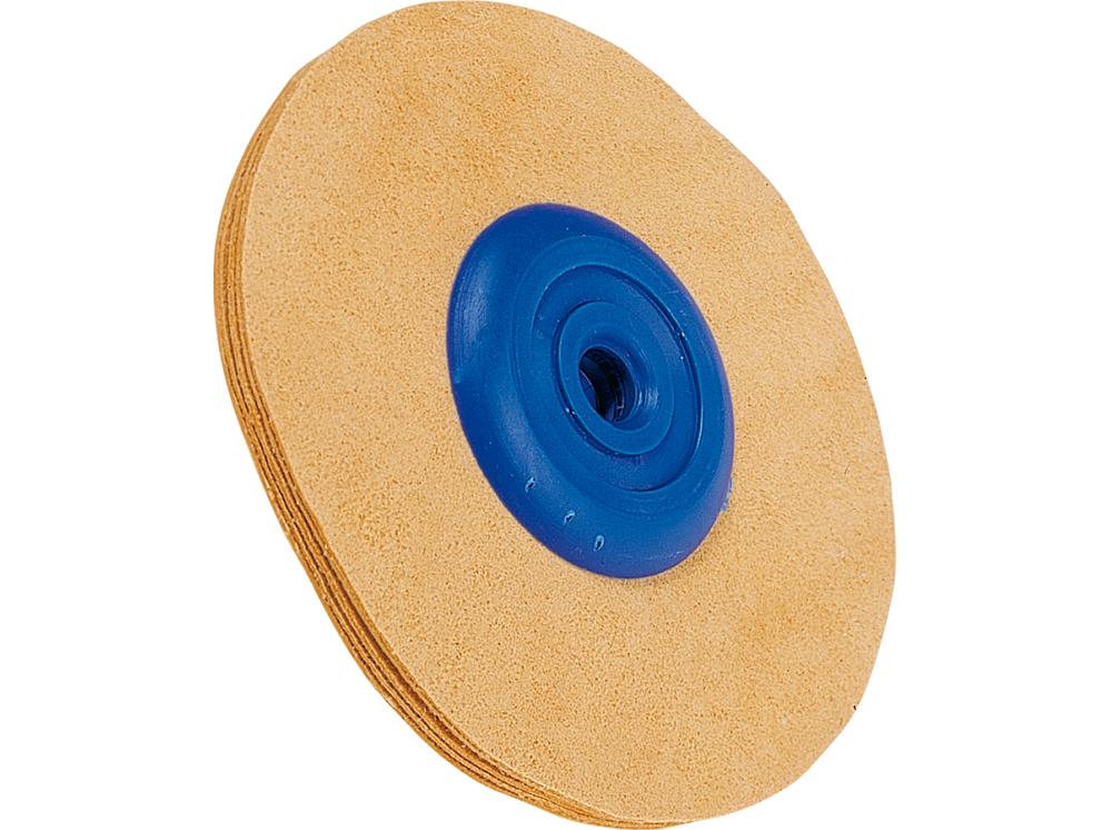 Disque en daim pour moteur de polissage, ø 90 mm