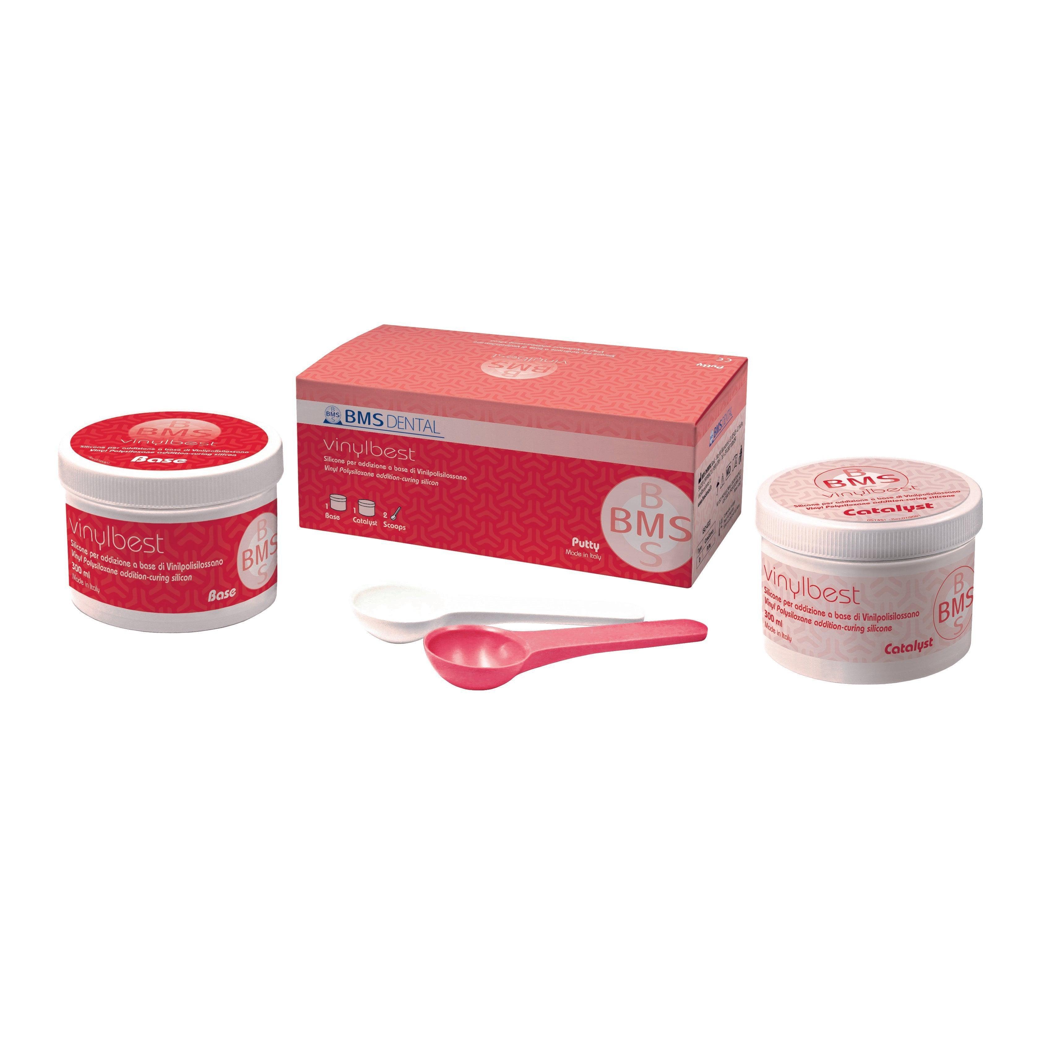 BMS VINYLBEST silicone A putty pour première empreinte (2 x 300 ml)
