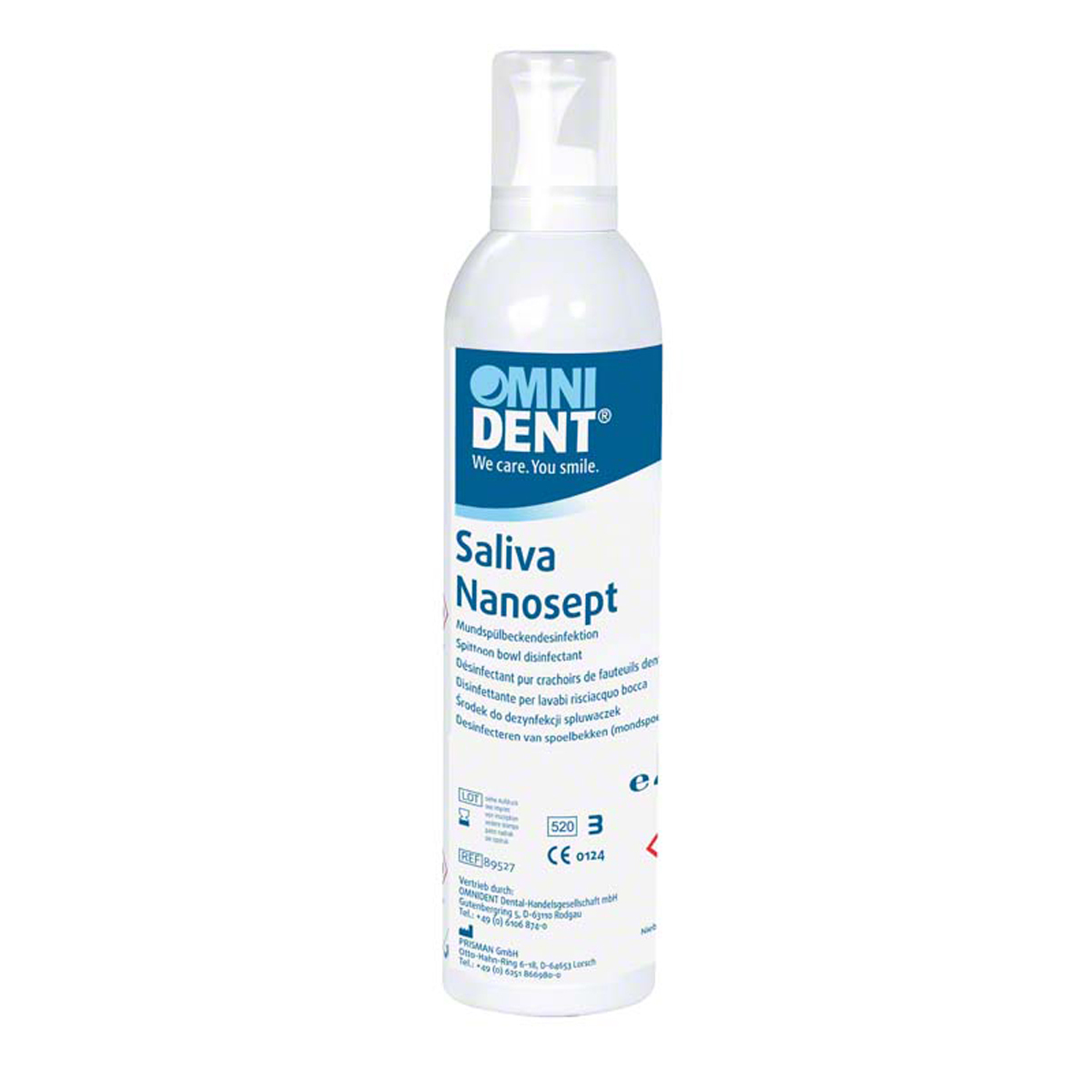 Omnident® Saliva Nanosept désinfectant pour crachoirs de fauteuils dental