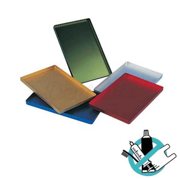 Gladde aluminium tray (diverse kleuren)