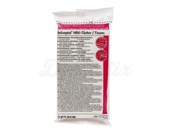 Meliseptol® HBV® : Lingettes désinfectantes à action rapide (100 unités)