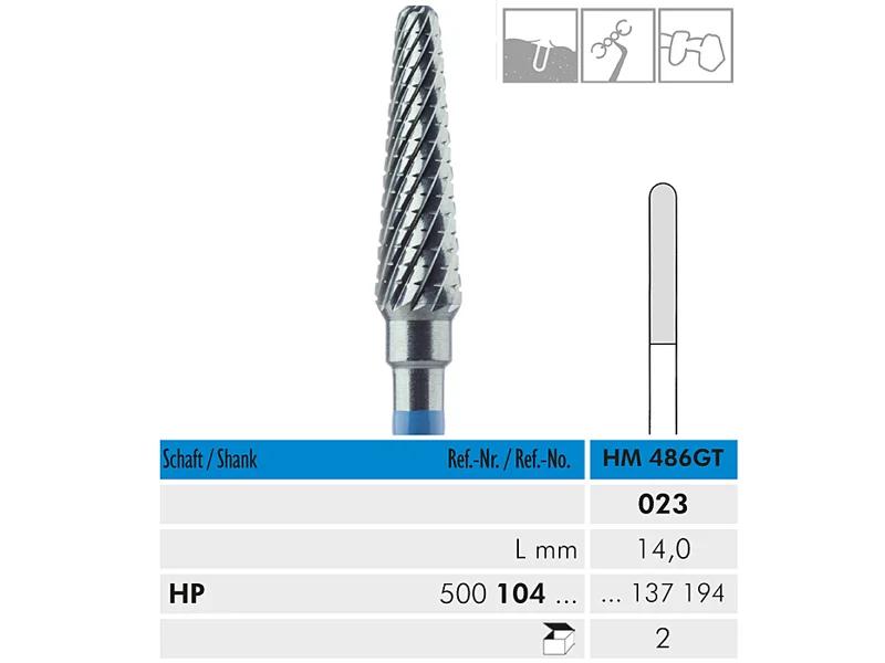 HM 486 GT HP 023 fraise en carbure de tungstène