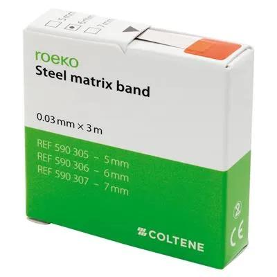 Bande matrice acier 0.03mm 6mm 3m