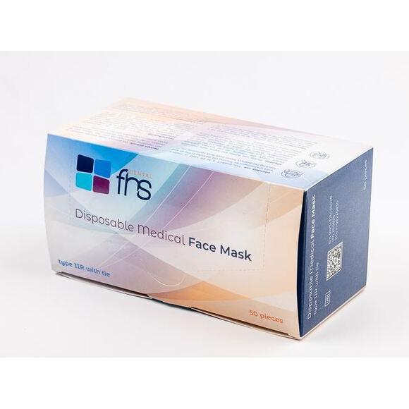 FHS Dental masques type IIR à lacets, plusieurs couleurs (50 pcs)