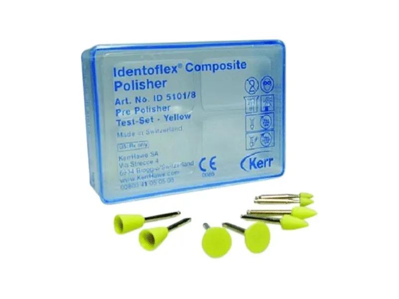 Identoflex Composite Polisher pre-polisher test set RA geel