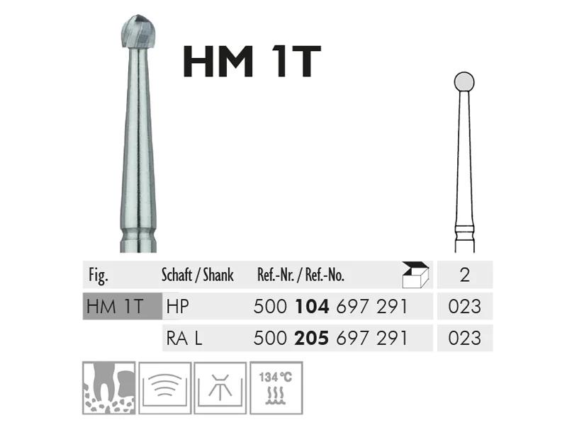 HM 1T fraise en carbure de tungstène chirurgical